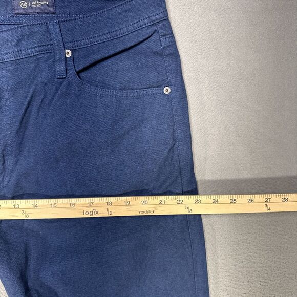 AG Adriano Goldschmeid Everett Pants Mens 38x34 (38x29) Blue Slim Straight Italy - Picture 3 of 11